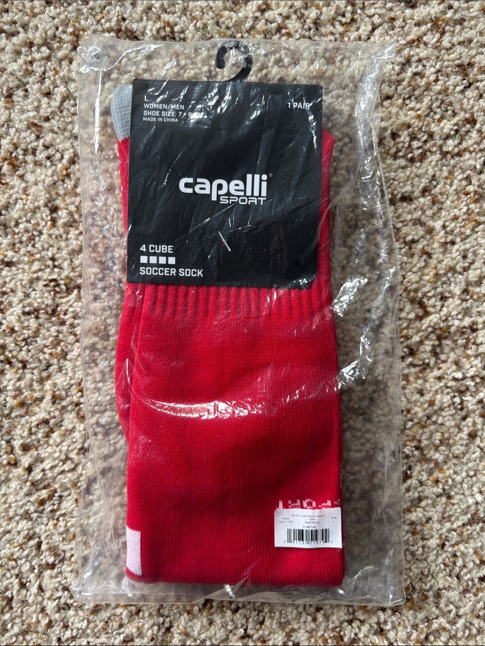 Capelli Sport Red Athletic Soccer Socks